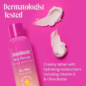Skintimate close-up of creamy lather texture demonstrating smooth glide benefit