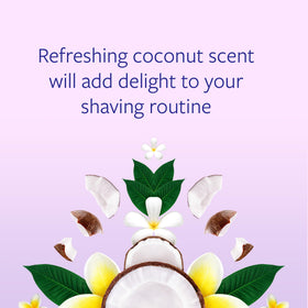Skintimate creamy foam texture demonstrating smooth razor glide benefit