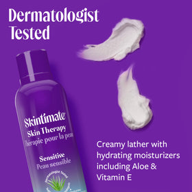 Skintimate creamy lather closeup demonstrating smooth razor glide