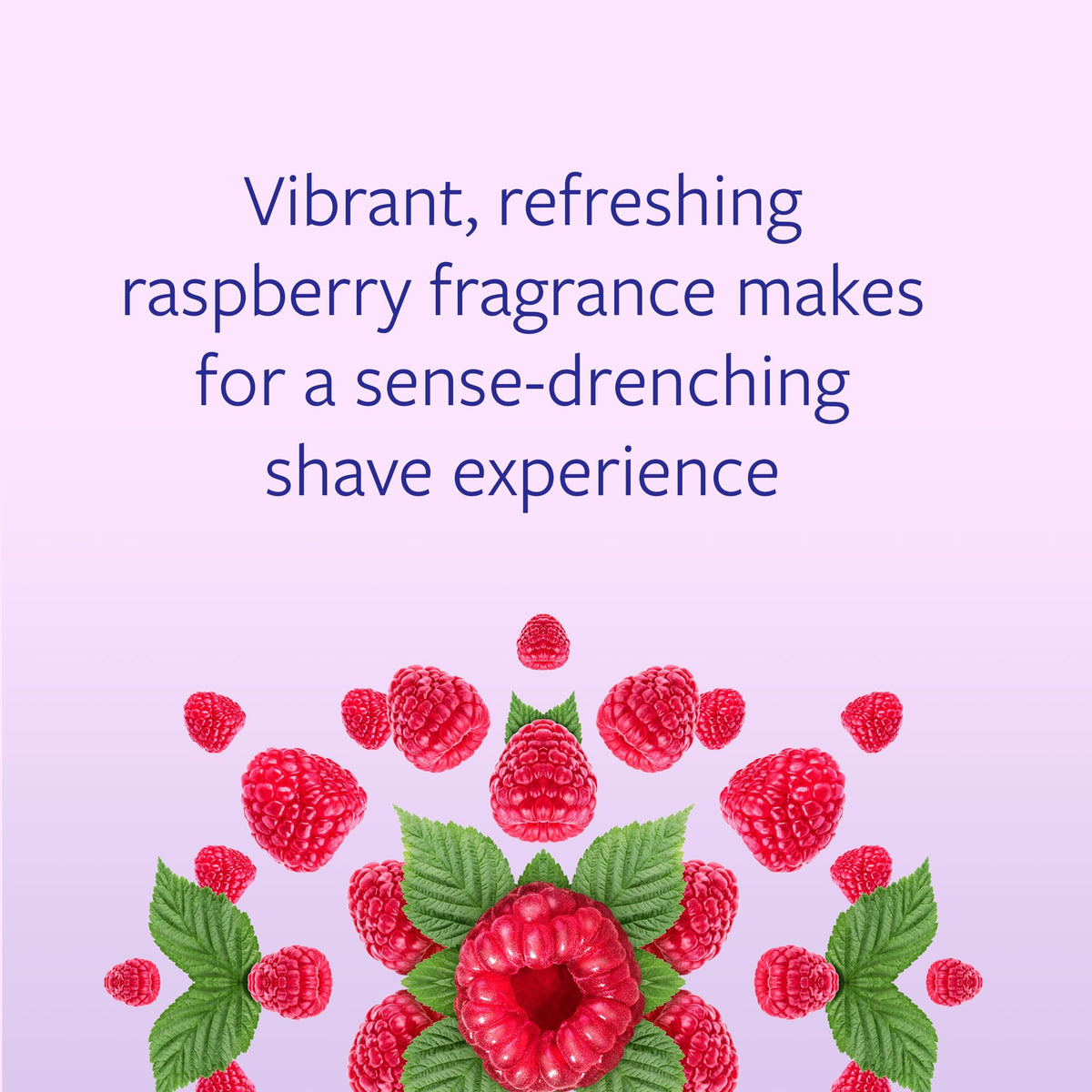 Skintimate raspberry rain ingredient label highlighting moisturizers and vegan claim