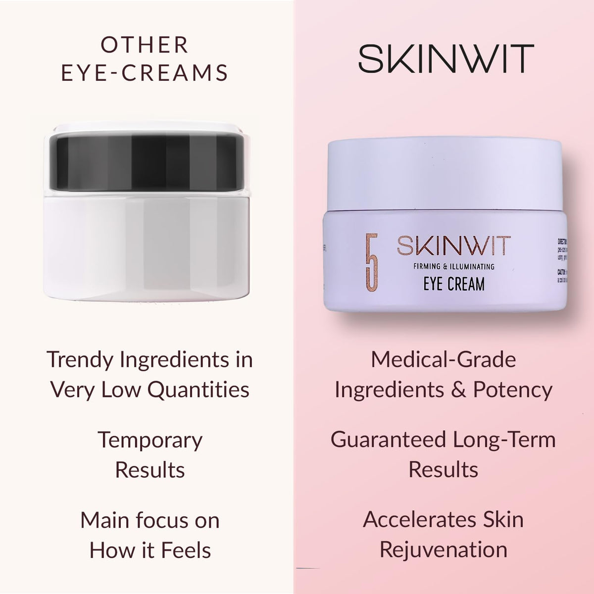 SKINWIT cream in hand showing size and amount per application