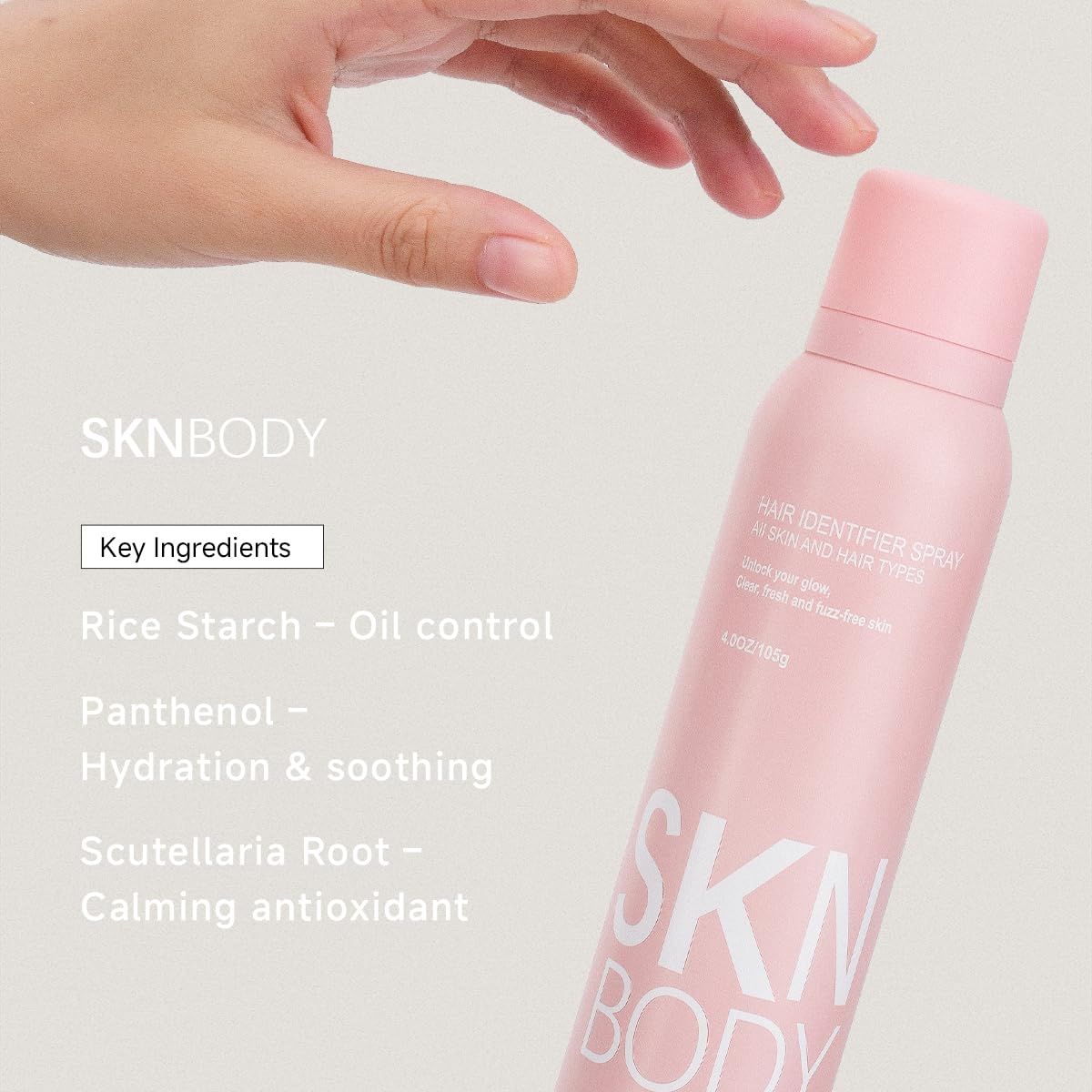 SKNBODY skin before and after showing improved texture clarity