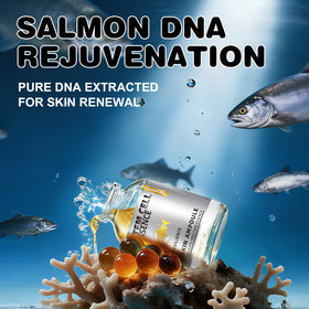 SKSOYT salmon DNA serum dropper dispensing clear ampoule for microneedling boost