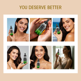 SKSOYT on shelf among skincare items showing versatile storage and routine integration