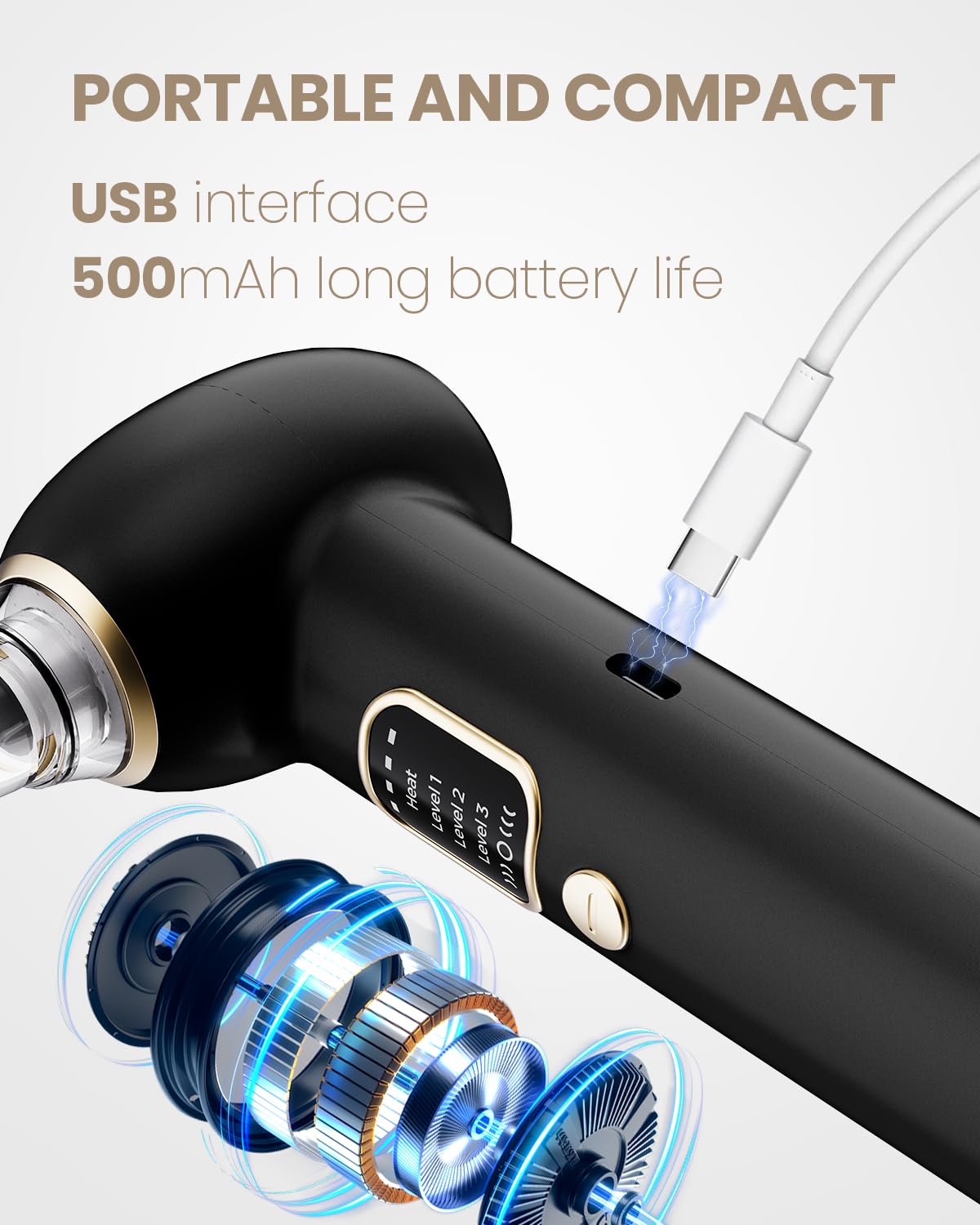 SKUGF USB-C charging port highlighting fast recharge convenience