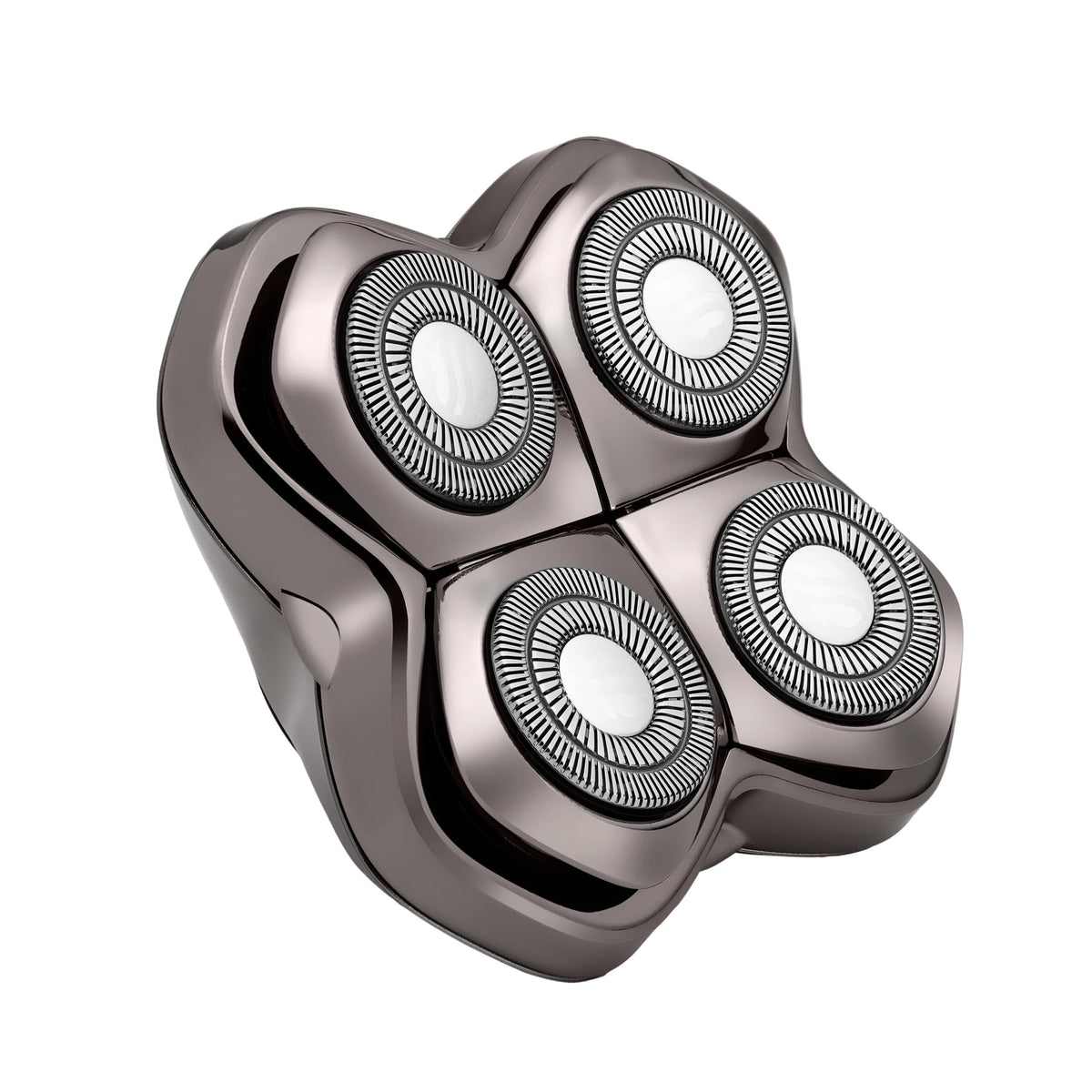 Skull Shaver Carver PRO 4 front view showing four rotary heads for faster shaves