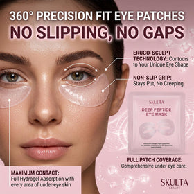 Skulta close-up of hydrogel texture and serum for visible hydration