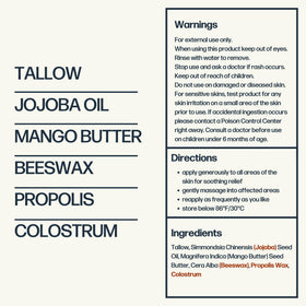 Sky and Sol label and ingredient list highlighting natural sourcing benefit