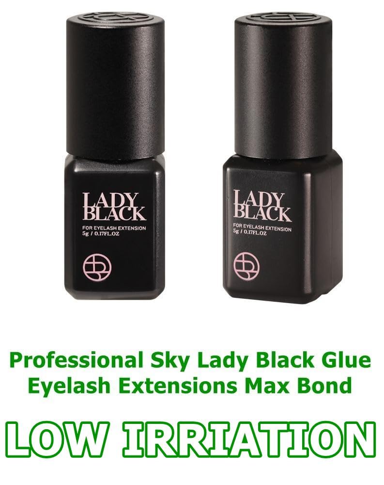 TUBeauty Sky Lady Black next to a ruler showing 5ml size for salon supply planning