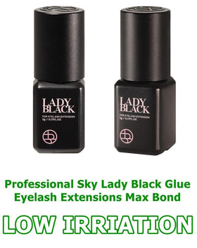 TUBeauty Sky Lady Black next to a ruler showing 5ml size for salon supply planning
