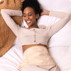Sky Organics body wipes pack open with a wipe for easy cleanup
