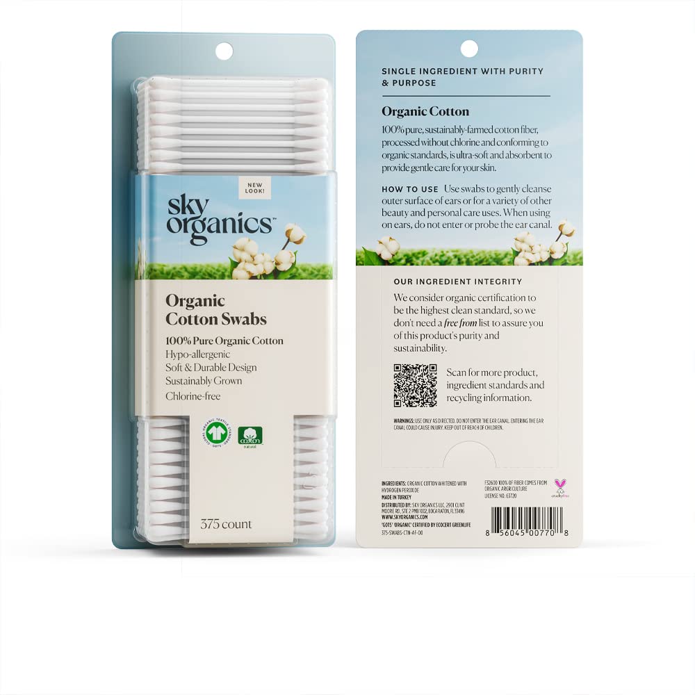 Sky Organics swab used in craft for precise glue application