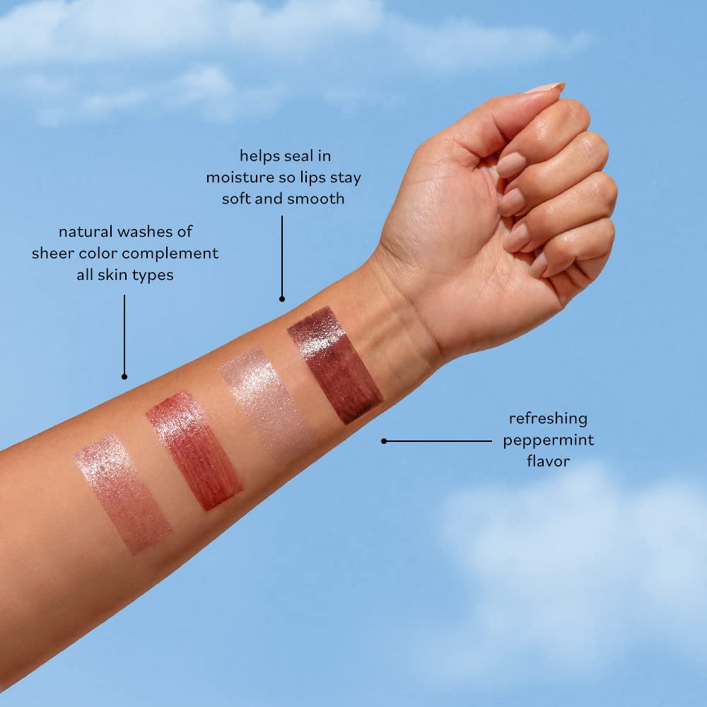 Sky Organics arranged four shades flatlay highlighting color options