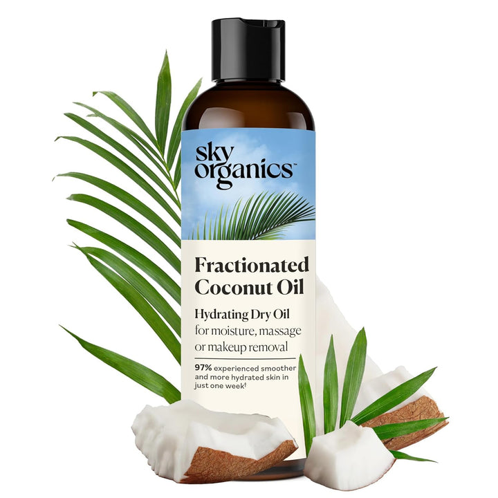 Sky Organics front bottle showing label and clean packaging benefit