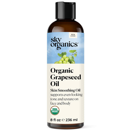Sky Organics front bottle showing clean packaging and organic label benefits