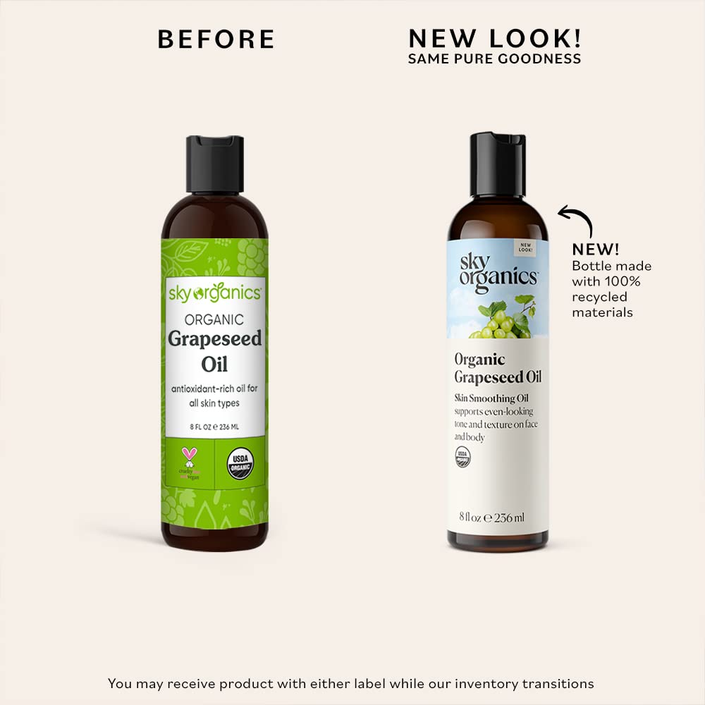 Sky Organics label close-up highlighting USDA organic and ingredient purity