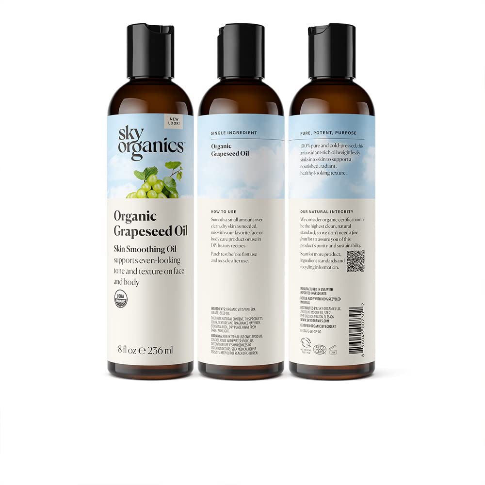 Sky Organics bottle with box in lifestyle setting emphasizing eco-friendly packaging