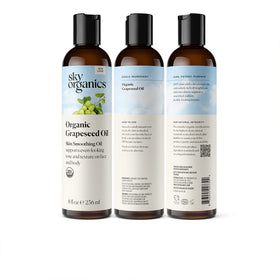 Sky Organics bottle with box in lifestyle setting emphasizing eco-friendly packaging