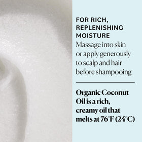 Sky Organics applied to hair mid-lengths as a conditioning treatment for smoother strands