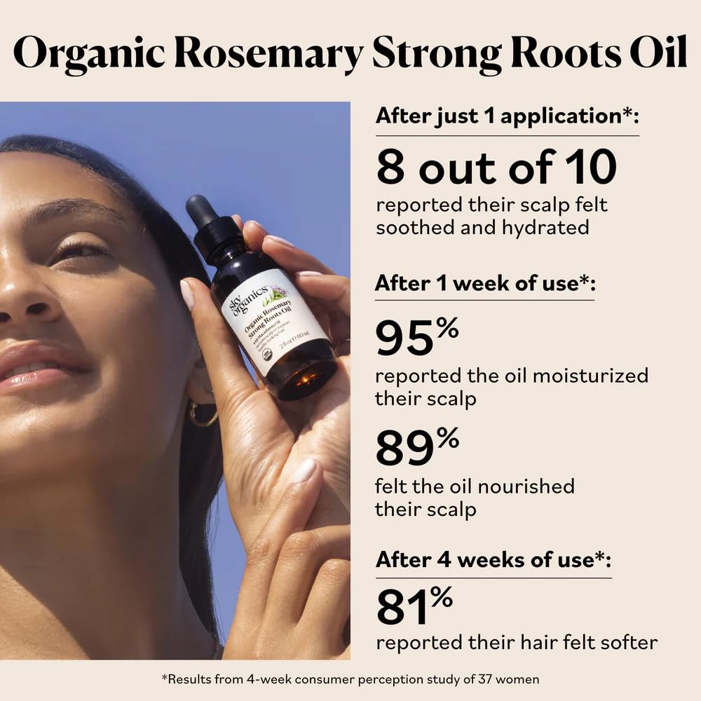 Sky Organics bottle on bathroom vanity evoking clean beauty routine