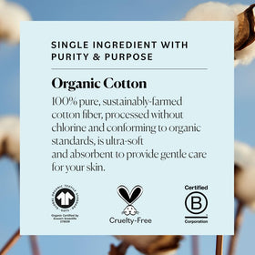 Sky Organics swab used for precise makeup touch-up showing control