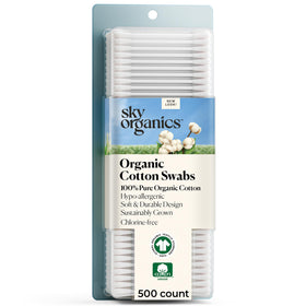 Sky Organics front packaging showing 500-count and product benefits