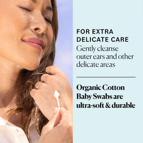 Sky Organics paper shaft detail highlighting strong biodegradable stick that resists bending during use
