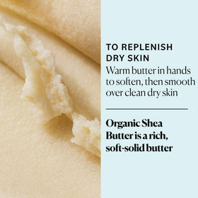 Sky Organics butter on a wooden spoon being warmed for easy application benefit