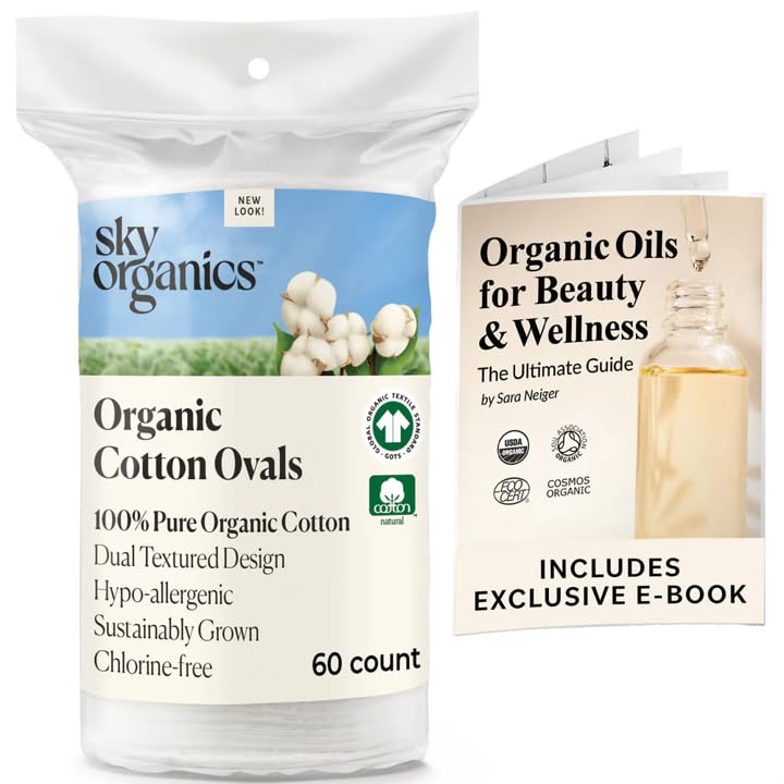 Sky Organics smooth side close-up showing soft texture for gentle toner application
