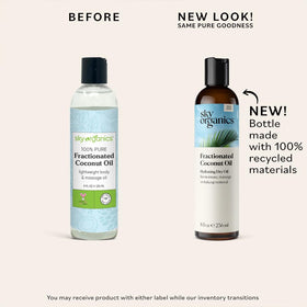 Sky Organics drop on hand showing lightweight feel and quick absorption