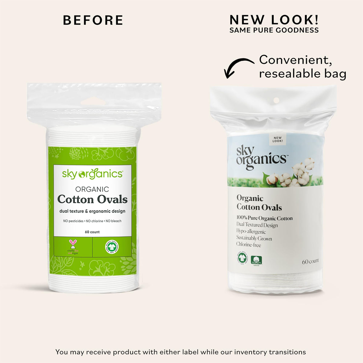 Sky Organics textured side detail highlighting fibers that lift makeup effectively