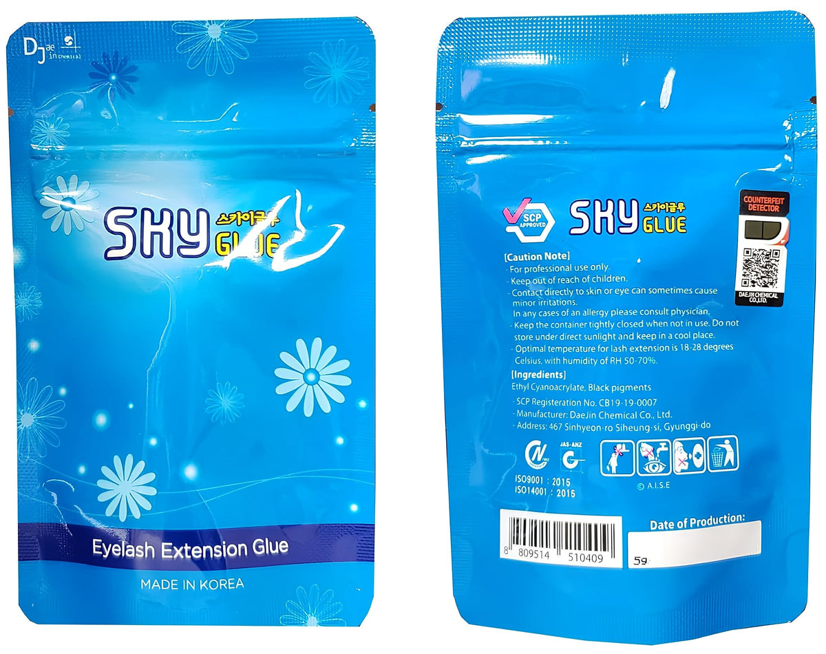 Sky S+ packaging and label detail, Sky certification and usage guidance