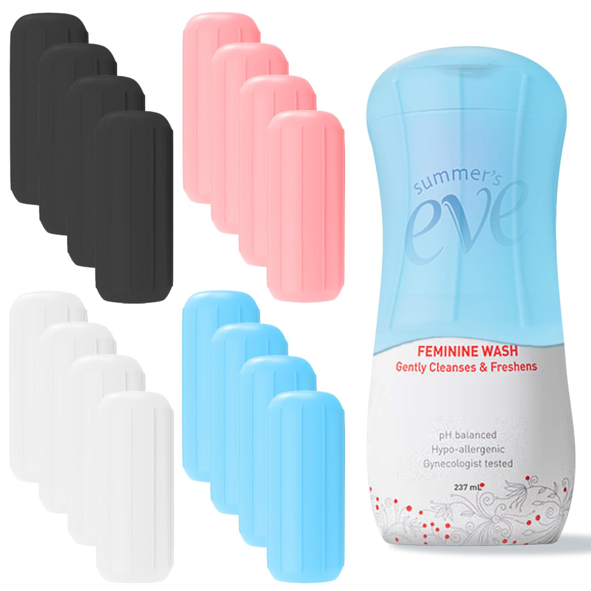 Skyconser sleeve stretched over larger bottle to demonstrate elasticity