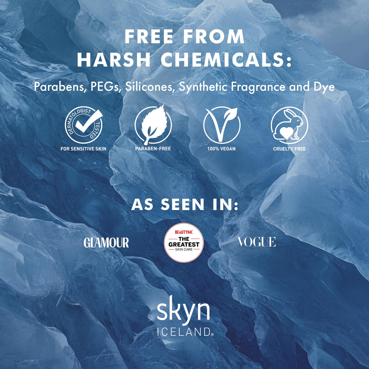 skyn ICELAND patches on bathroom counter suggesting easy weekly use