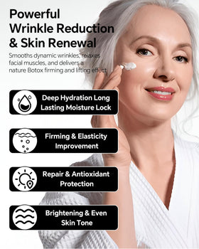 skyoyo BotoxCream neck application showing targeted firming and lifting benefit