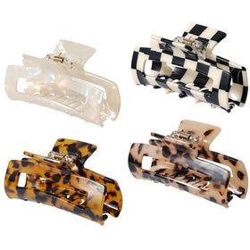 SL Sursarbelor front view of four-piece clip set showing color variety and durable design