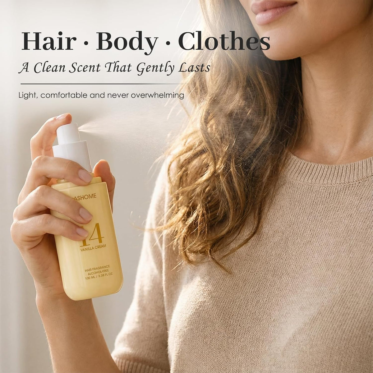 slashome texture detail highlighting moisturizing, alcohol-free formula