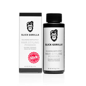 Slick Gorilla front packaging showing compact texture powder for quick styling