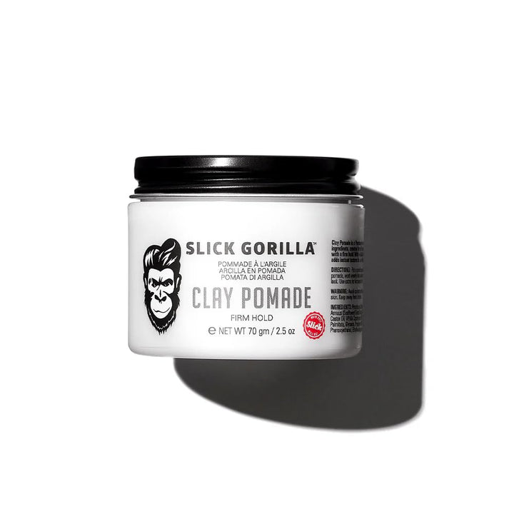 Slick Gorilla jar front view showing product and firm hold benefits