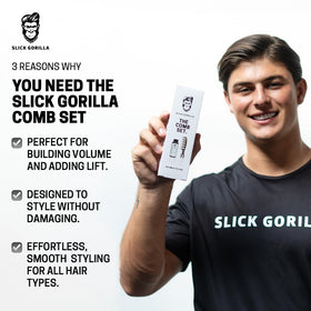 Slick Gorilla powder in hand demonstrating simple on-the-go application benefit