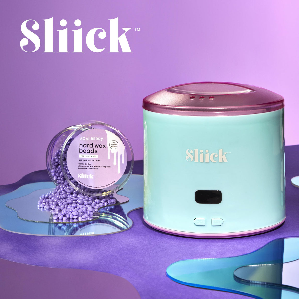 Sliick being applied to bikini area showing effective coarse-hair removal with minimal irritation