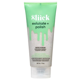 Sliick front packaging showing 7 oz jar and clear label, highlights smooth results