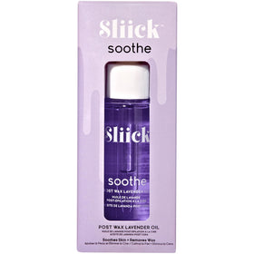 Sliick front bottle showing label and glass dropper for precise application and travel ease