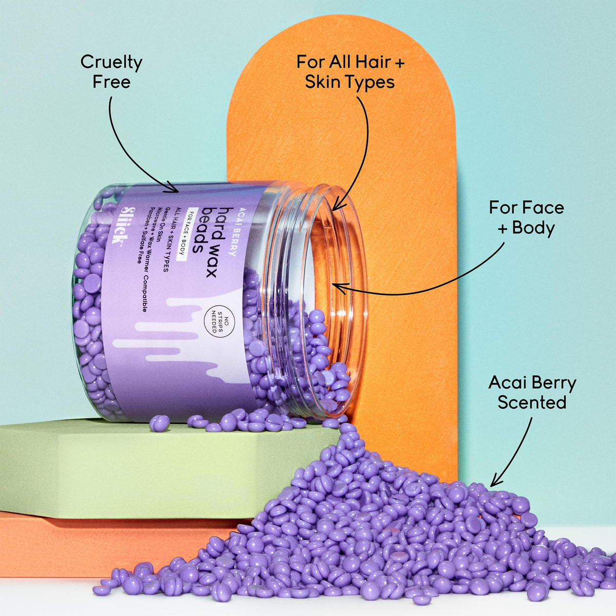 Sliick wax heating in a warmer pot demonstrating safe, even melting for comfortable waxing