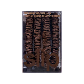 SLIP four-piece set arranged to show coordinating dark brown shades, easy rotation benefit