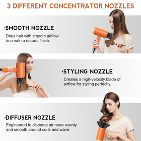 slopehill included concentrator nozzles and diffuser for versatile salon results