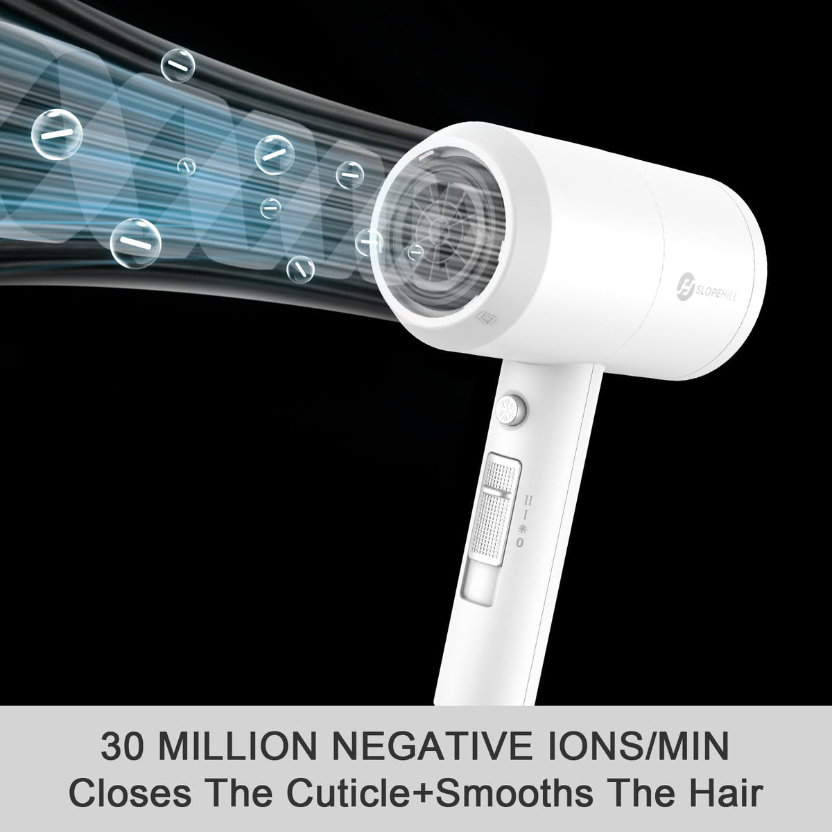 slopehill diffuser attached in hand demonstrating curl definition and volume benefit