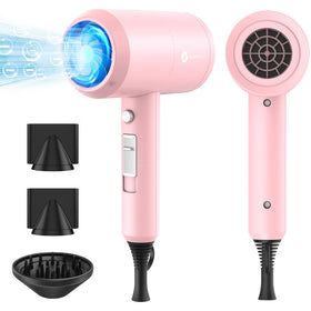 slopehill front view of pink hair dryer showing compact design and powerful look