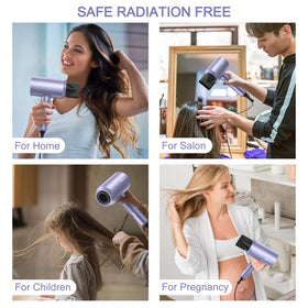 slopehill hair dryer styling in bathroom scene demonstrating quiet operation and everyday use