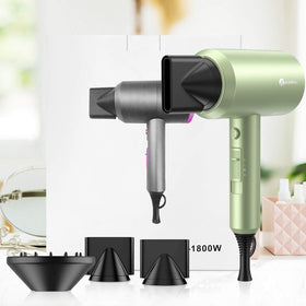 slopehill dryer on bathroom counter styled in lifestyle setting for home use